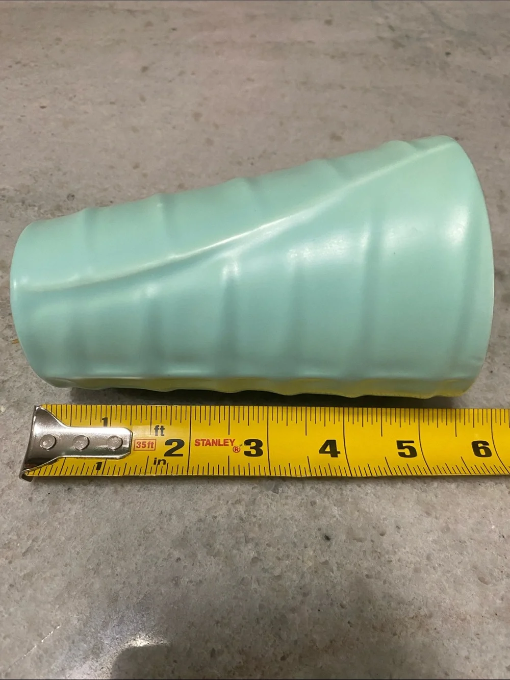 Bauer Pottery Large Madagascar Matte Green Vase